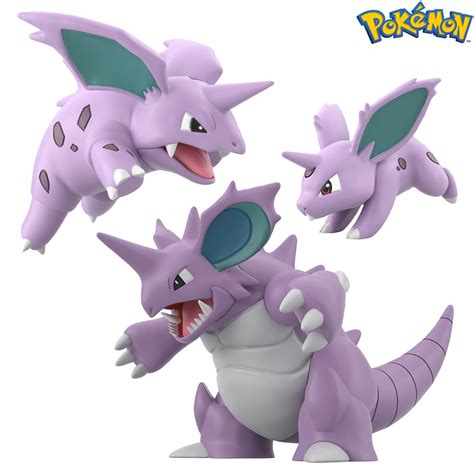 Pok Mon Scale World Kanto Region Nidoran Nidorino Nidoking W O Gum