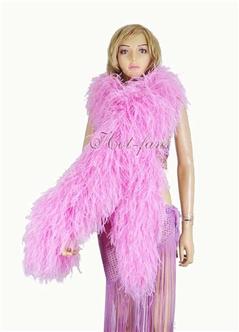 20 Ply Pink Ostrich Feather Boa 71 180 Cm Long Luxurious And Fluffy