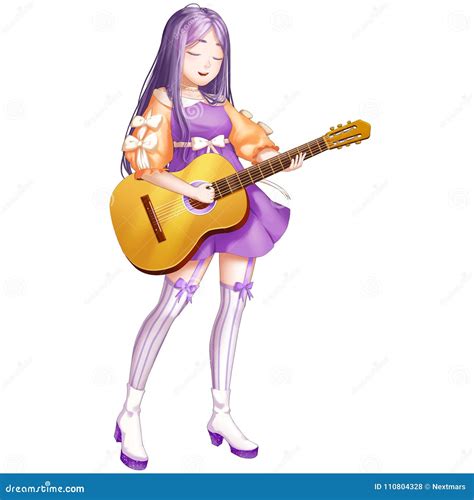 Anime Guitar Girl Icon