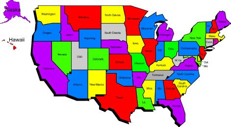 all the states in the us File:map of usa showing state names.png | Sahara News