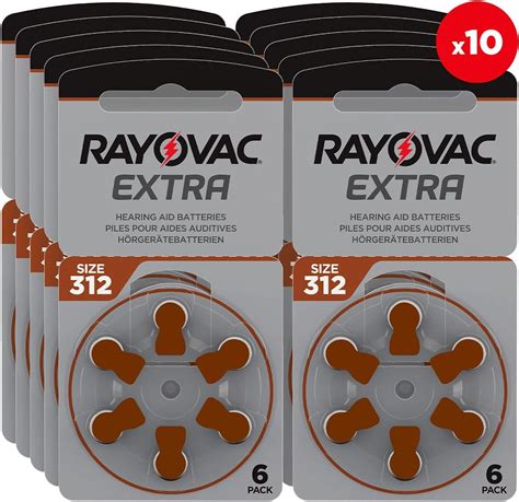 RAYOVAC Extra Advanced with Active Core Technology 312 Hearing Aid ...