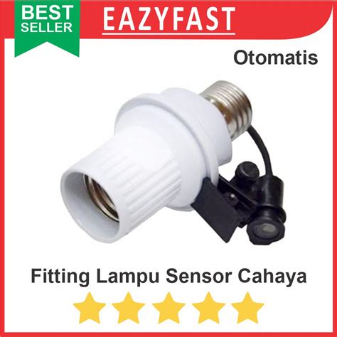 Jual Fitting Saklar Lampu Luar Otomatis Siang Malam Sensor Cahaya LDR