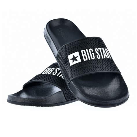 Klapki męskie czarne Big Star JJ174505 Producenci Big Star Buty