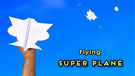 How To Make Super Flying Plane Paper Flying Bird Super Paper Flying