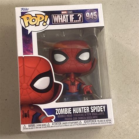 Funko Pop Marvel What If Zombie Hunter Spidey W Pop Protector