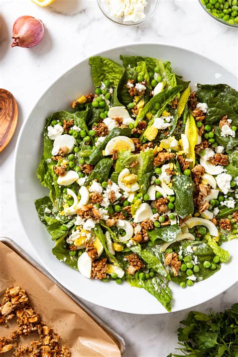 Spring Pea Salad With Crunchy Nut Topping Wyse Guide