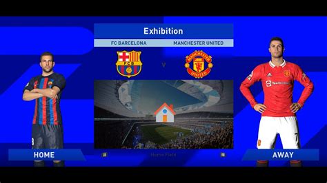 Pes Hd Patch Gameplay Barcelona Vs Manchester United Youtube