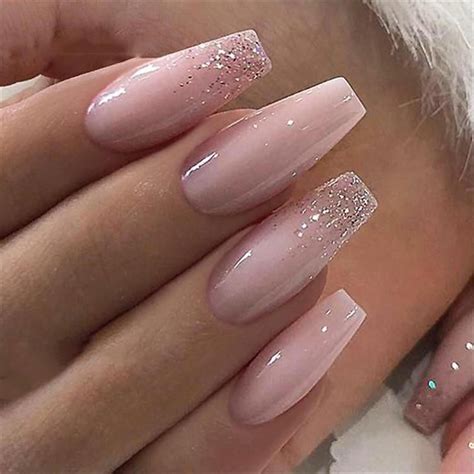 600pcsbag Ballerina Nail Art Transparentnatural False Coffin Nails