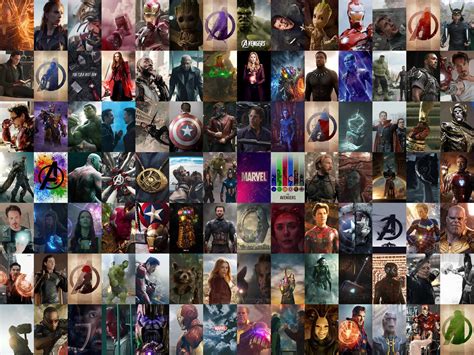 125 PCS Avengers Wall Collage Kit Marvel Aesthetic Photo Etsy