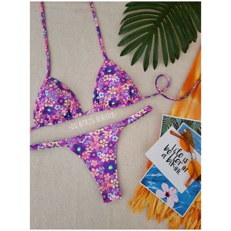 Tanga Mini Bikini Flower Power Dubrazil Bikinis