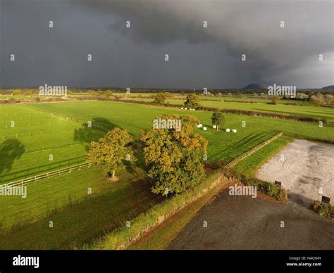 Aerial photograph of Cheshire countryside Stock Photo - Alamy