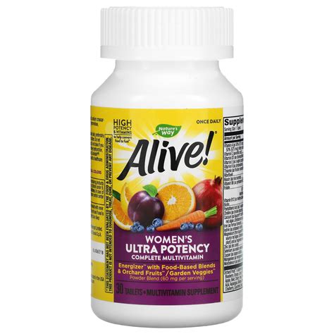 Natures Way Alive Womens Ultra Potency Complete Multivitamin 30 Tablets Iherb