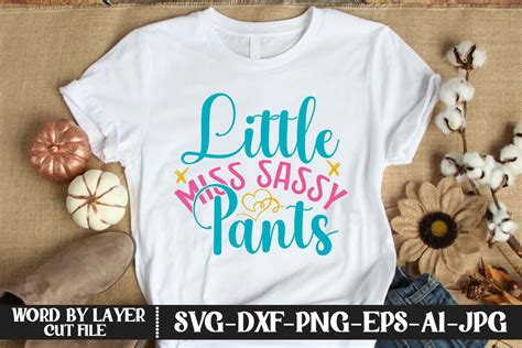 Little Miss Sassy Pants Svg Cut File Graphic By Kfcrafts · Creative Fabrica