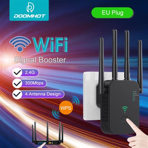 Doomhot WiFi Repeater 2 4Ghz Wireless Range Extender WiFi Signal