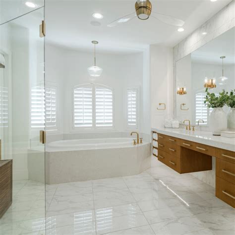 Themar Venato Gold Polished Porcelain Tile Bathroom Transitional