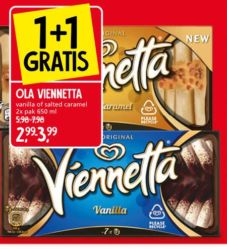 Ola Viennetta Ijstaart Folder Aanbieding Bij Jan Linders Details