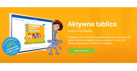 Aktywna Tablica 2021 dla Szkół Podstawowych Specjalne Potrzeby