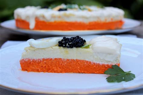 Pastel De Pimientos Del Piquillo Y Brandada De Bacalao