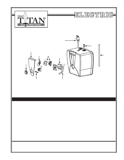 American Water Heater Tiny Titan E2.5 User Manual | 1 page