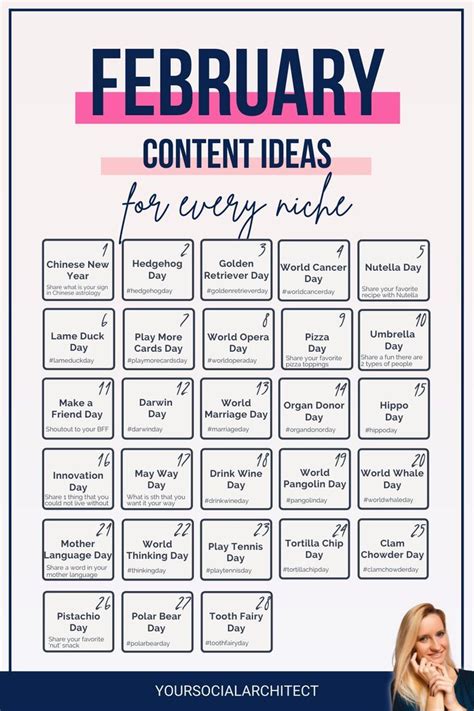 February Content Ideas For Your Social Media Account Social Media