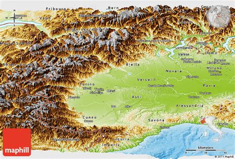 Cartina Fisica Del Piemonte World Map Scenery Diagram Scrapbook Porn