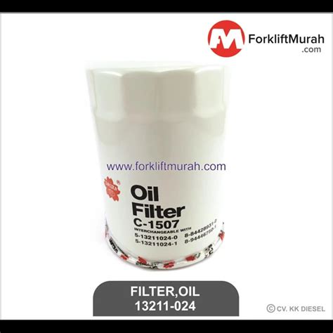 Jual FILTER OLI FORKLIFT KOMATSU PART NUMBER 13211 024 Surabaya Karya