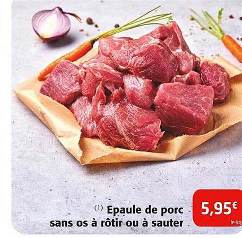 Promo épaule De Porc Sans Os à Rôtir Ou à Sauter chez Colruyt