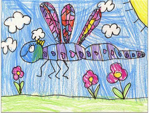 Easy How to Draw a Dragonfly Tutorial and Dragonfly Coloring Page