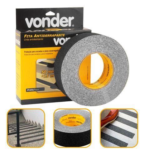 Fita Antiderrapante Lixa Escada Pisos Vonder 50mm X 15m Fita