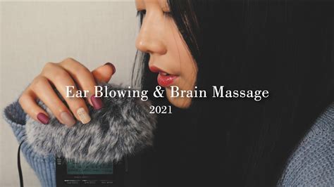 Asmr Ear Blowing And Breathing And Massage Your Brain 2021ver 1hr