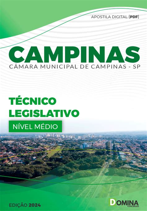 Apostila Câmara Campinas SP 2024 Técnico Legislativo