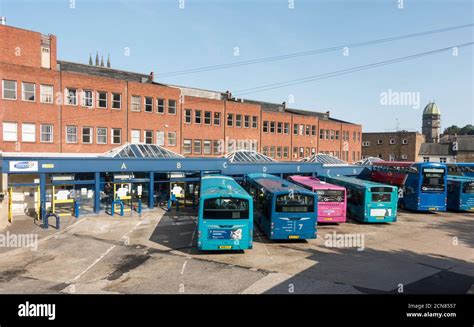 Durham City bus station, Co. Durham, England, UK Stock Photo - Alamy