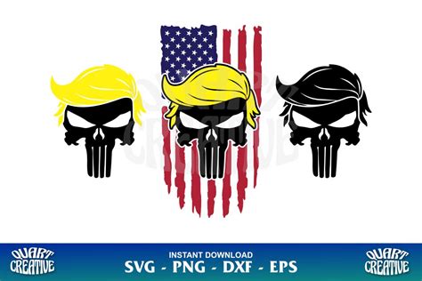 Trump Punisher Usa Flag Svg Gravectory