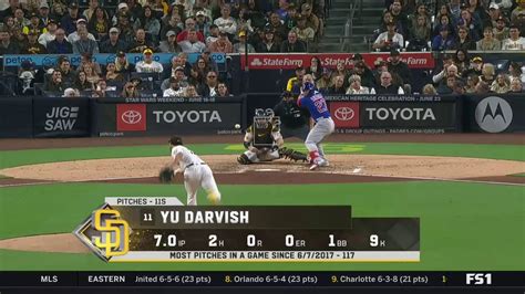 Fox Sports Mlb On Twitter Yu Darvishs 115 Pitches Through 7 Shutout