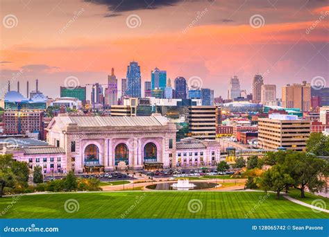 Kansas City Missouri Usa Skyline Stock Photo Image Of Cityscape