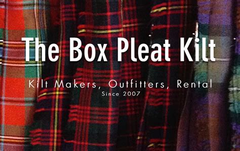 Product Page The Box Pleat Kilt