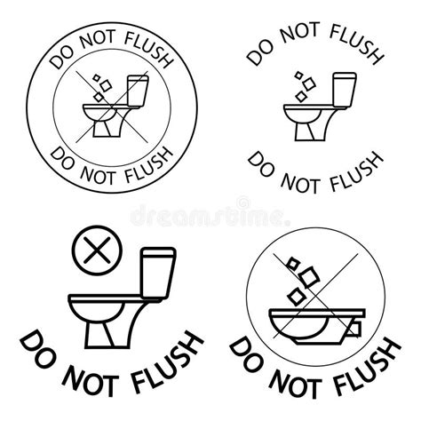 Please Flush Toilet Stock Illustrations Please Flush Toilet Stock