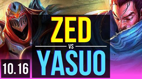 Zed Vs Yasuo Mid 13m Mastery Points 2 Early Solo Kills Kr