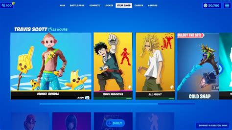 July Th Live Fortnite Item Shop Confirmed My Hero Shop Free