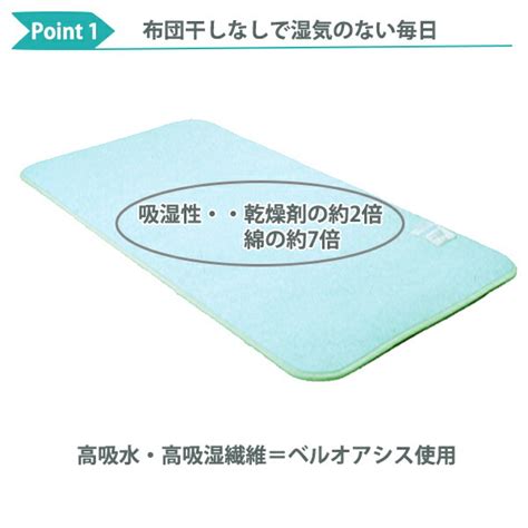 【楽天市場】布団用 湿気取りマット 吸湿シート 日本製 シングル （ 送料無料 マット 除湿マット 除湿シート 敷きマット パッド パット