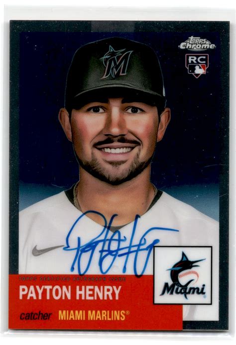 2022 Topps Chrome Platinum Anniversary Autographs Payton Henry CPA PH