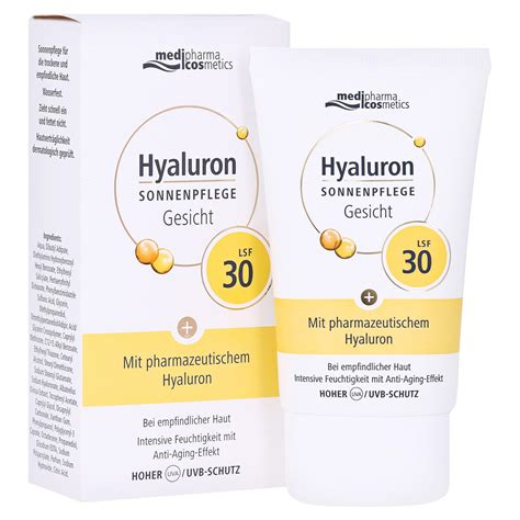 Medipharma Hyaluron Sonnenpflege Gesicht LSF 30 50 Milliliter Online