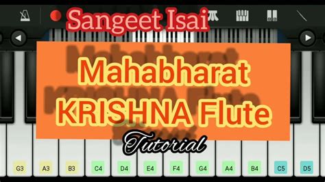 Lord Krishna Flute Musicstar Plus Mahabharat Piano Version Flute