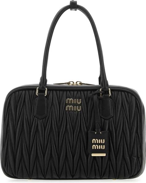 Miu Miu Matelass Logo Plaque Zipped Tote Bag Shopstyle