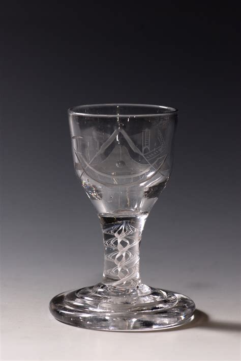 Rare Masonic Firing Glass C1770 Sold Delomosne