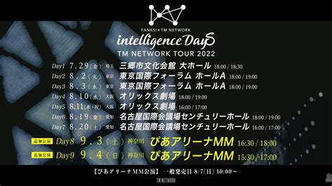 Tk On Twitter Tm Network Tour Fanks Intelligence Days