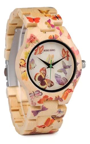 Rel Gio Feminino Madeira Anal Gico Bobo Bird O Lindo Mercadolivre