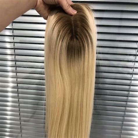 Blonde Rooted Hair Topper Etsy