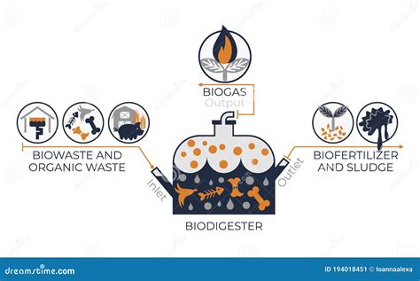 Infograf A Del Sistema De Trabajo Biodigestor Gr Ficos Vectoriales Con