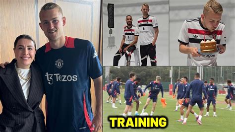 De Ligt Mazraoui Ready Sancho Ugarte Swap Deal Man United Training